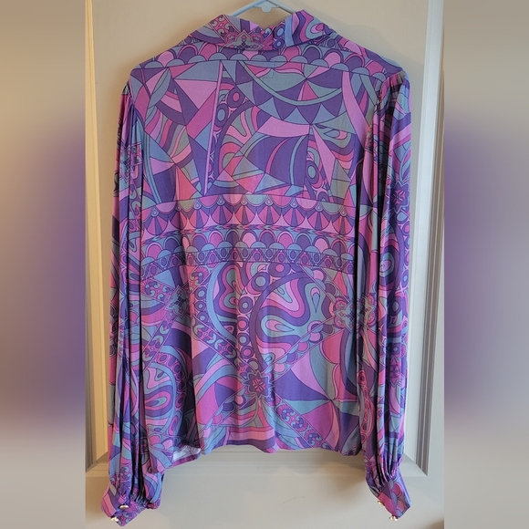 Nine Lives Bazaar - Edie Blouse in Berry Bang, size AU10 - Picture 9 of 14